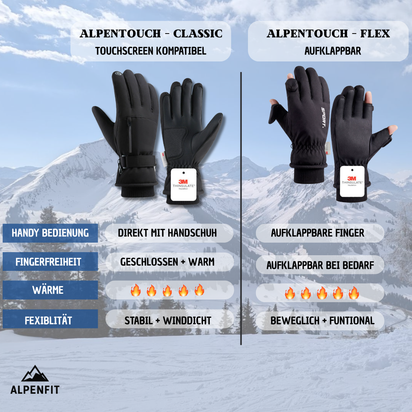 aufklappbare handschuhe AlpenTouch Winterhandschuhe Pro – AlpenFit
